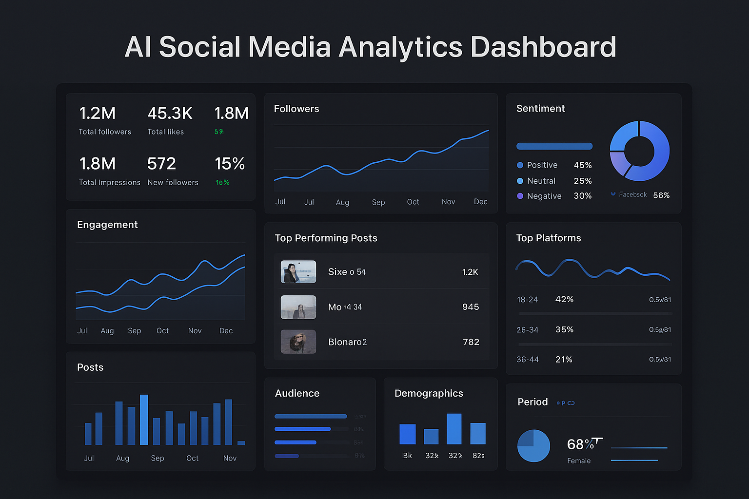 AI Social Media Analytics Dashboard